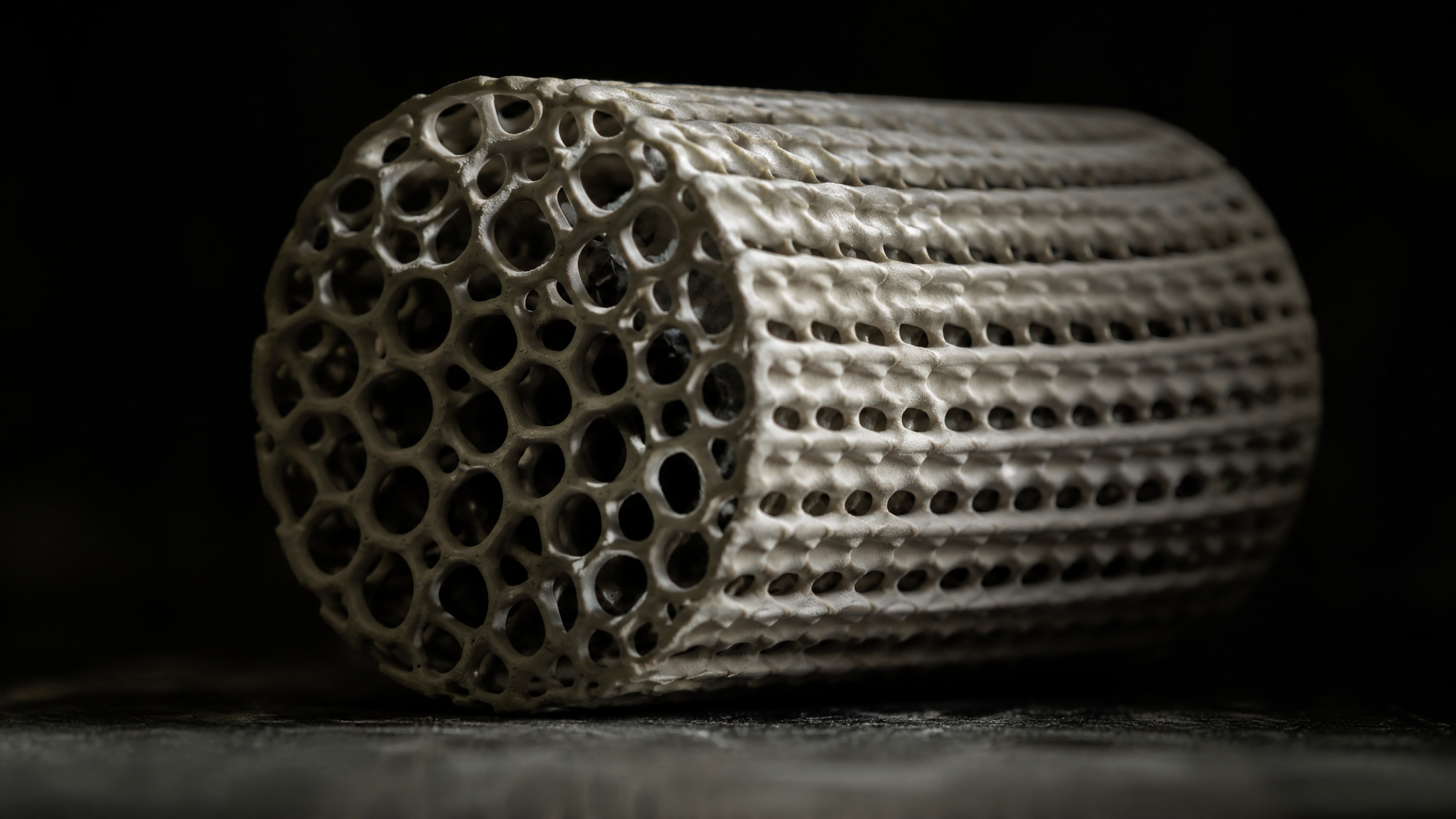 Printed porous ceramic filter